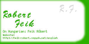 robert feik business card